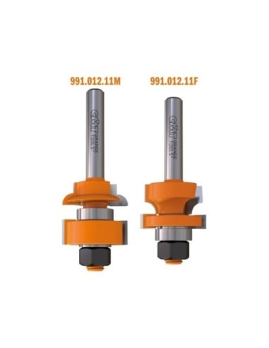Set di frese per incastri maschio/femmina